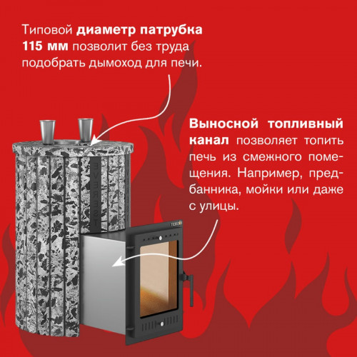 Печь для бани  Эверест "Steam Master 30 INOX" Ламель Пироксенит Элит, S-20