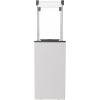 Газовый обогреватель (уличный) Kratki PATIO/G31/37MBAR/B - белое стекло, с пультом ДУ