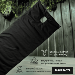 Black Banya Матрас для бани с отверстием под второе дыхание 2х0.97 м